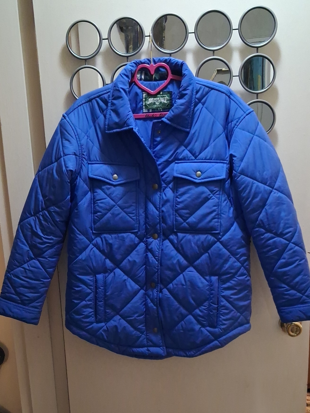 AMERICAN EAGLE ROYAL BLUE QUILTED Jacket